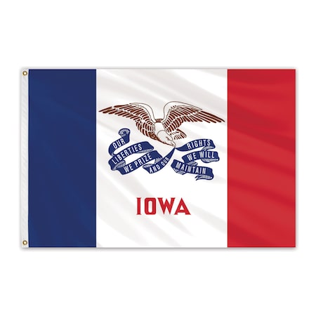 Iowa Outdoor Nylon Flag 5'x8'